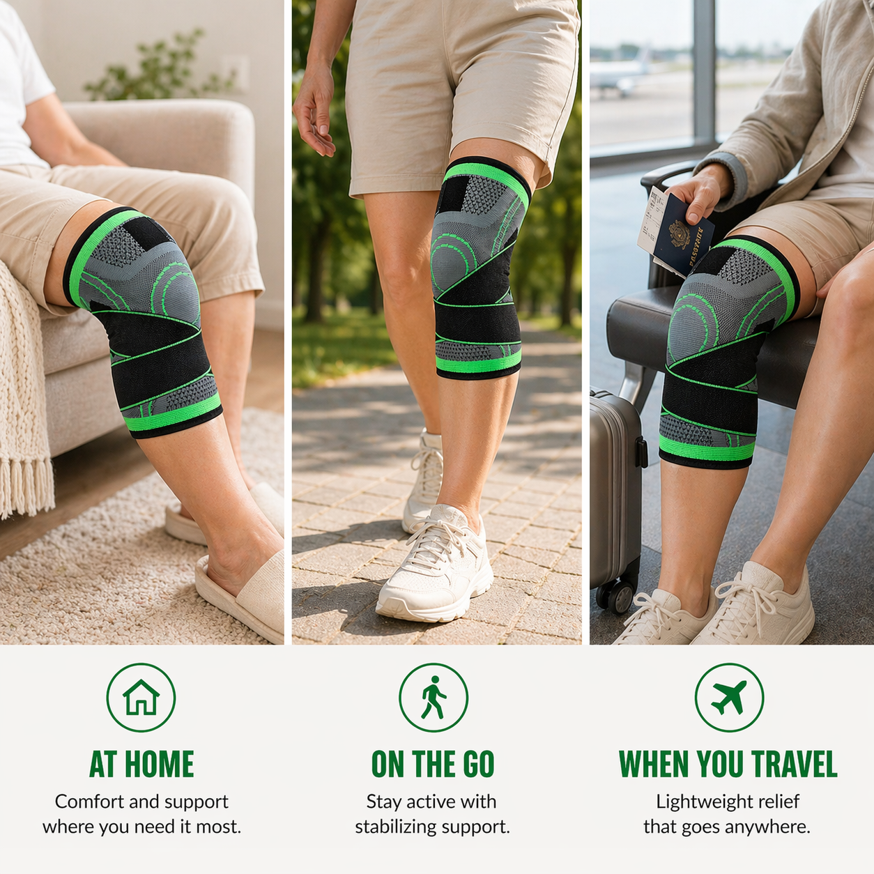 Calmivara Knee Comfort Sleeve — Adjustable Support for Everyday Relief