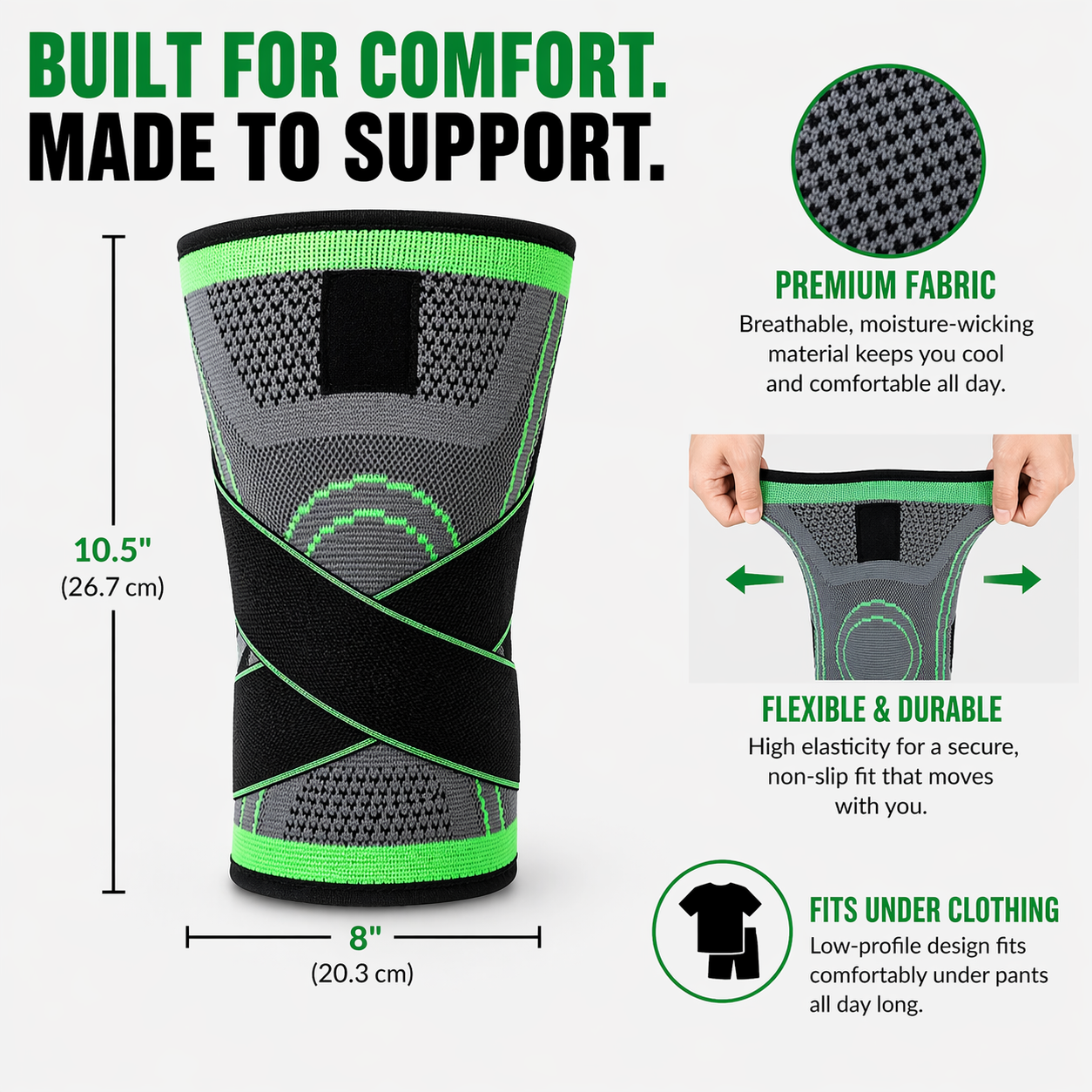 Calmivara Knee Comfort Sleeve — Adjustable Support for Everyday Relief
